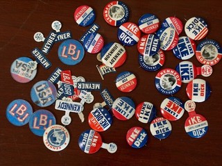 campaign pin pinback button political badge election LOCAL ADVERTISING