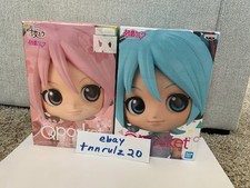 Lot of 2 New Q Posket - Hatsune Miku & Sakura Miku