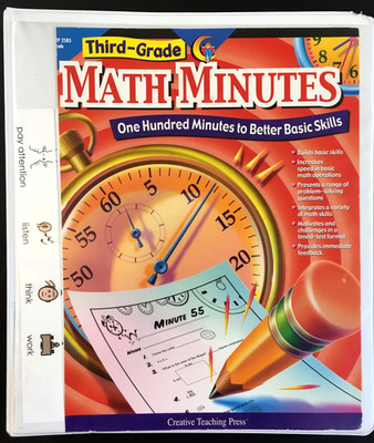 Math Minutes: 100 Min's to Better Basic Skills Gr 3 Cr Teach'g Press Homeschool