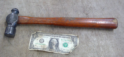 Vintage Craftsman Ball Peen Pein Hammer TOTAL Weight 1 lb, 4.2 oz., CRAFTSMAN