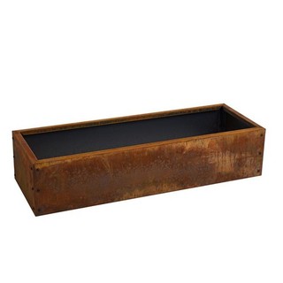 B Ware Beeteinfassung Beetumrandung Hochbeet 115x40x25 cm Edelrost Cortenstahl