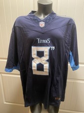 Nike Tennessee Titans Navy Men’s Custom Jersey #8 “Big Willy” Size XXL E1-062