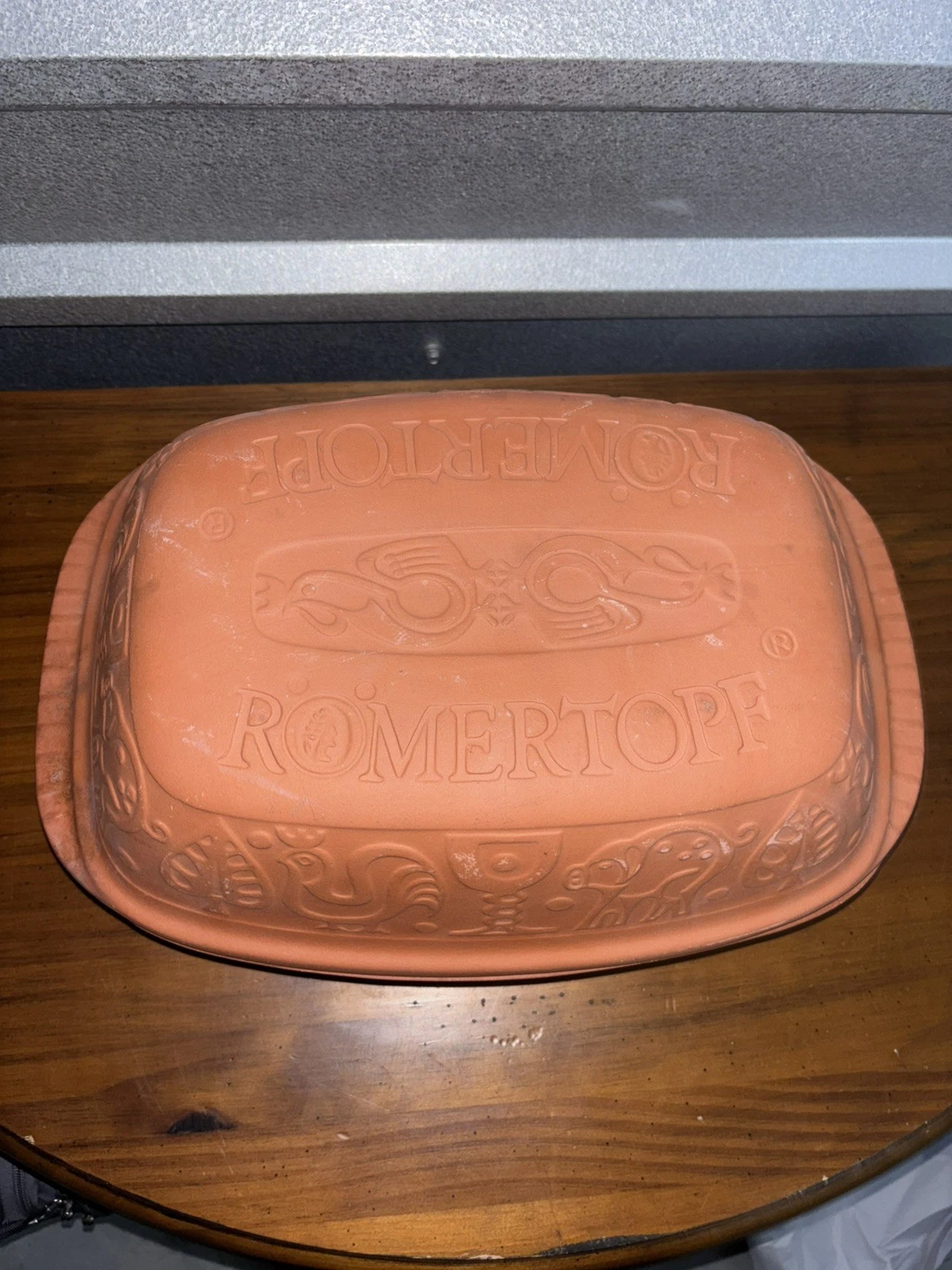 Romertopf Clay Roaster #113 Used Vintage Collectable Bakeware Ceramic Terracotta
