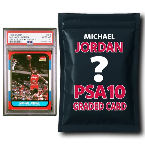 Michael Jordan PSA 10 Graded Basketball Card Mystery Pack