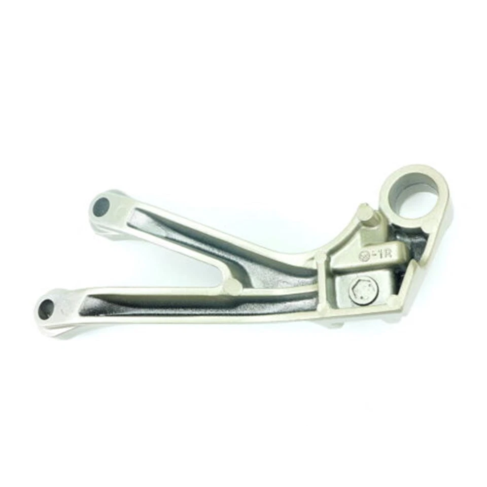 Soporte reposapiés trasero derecho pasajero plateado para Kawasaki ZX6R-9R 35011-1879-TX Foto 2 de 4