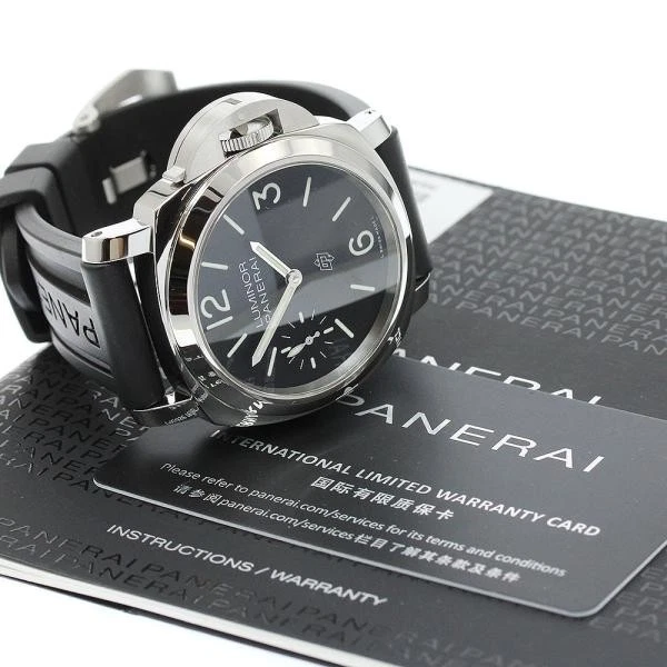 Panerai — Officine Panerai Luminor Logo 44mm PAM01084 44mm SS Black Dial Watch #C3497