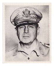 MRS. DOUGLAS MACARTHUR, THE WALDORF ASTORIA TOWERS Black and white photograph of
