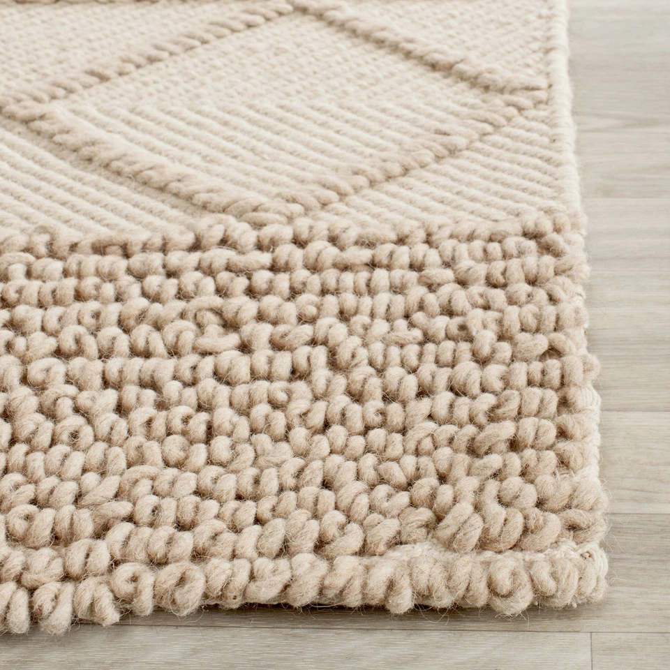 SAFAVIEH Natura Collection Runner Rug - 2'3" x 6' Beige Handmade Wool Ideal f... - Image 3 of 4