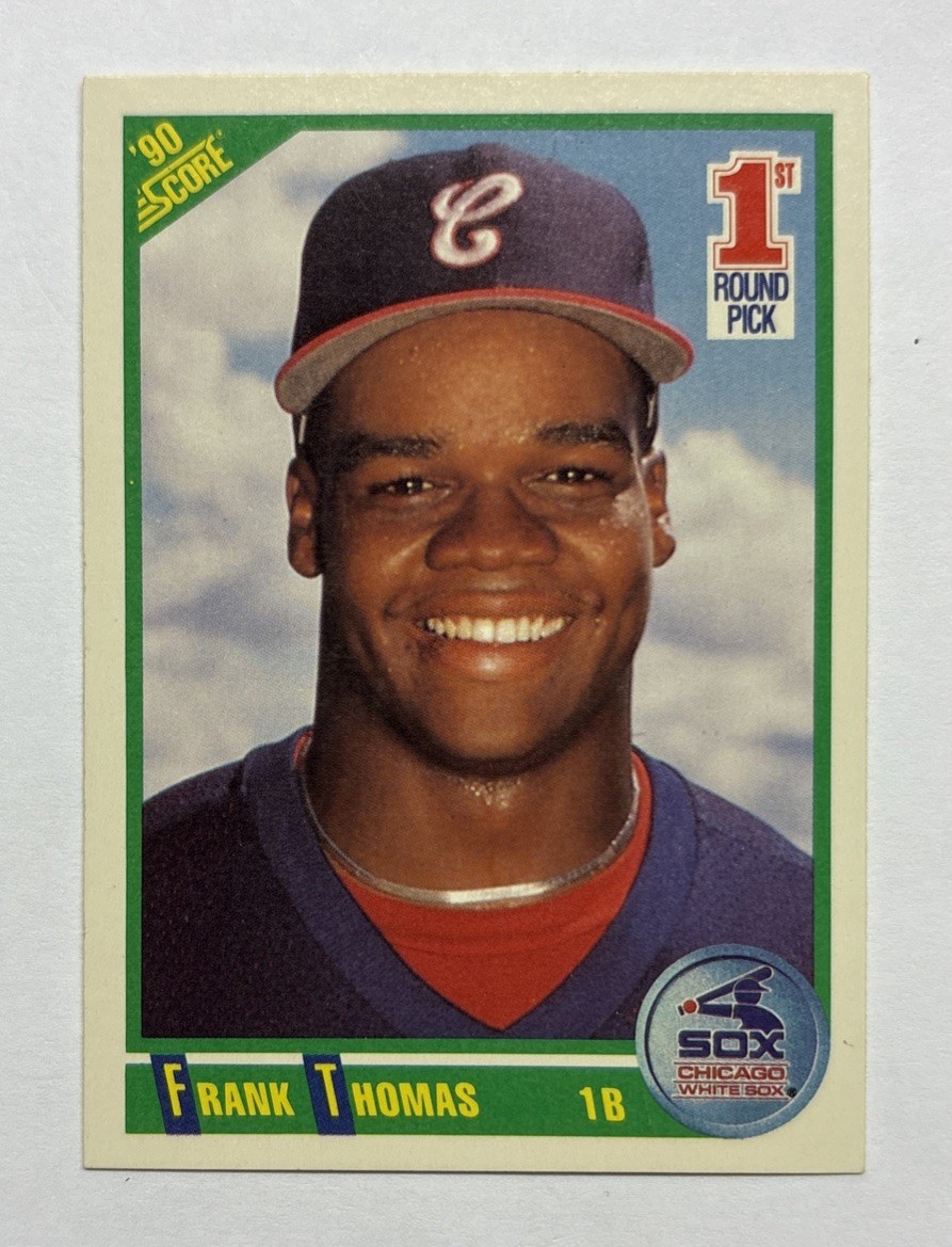1990 Score FRANK THOMAS- 1st Round Pick RC #663 Chicago White Sox HOF