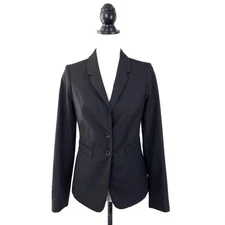 The Limited Black Suit Blazer Jacket 2 Button Classic Suiting Separate Size 0