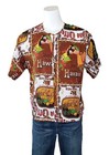 VTG 1960 Peter Max AOP Hawaiian Shirt King Kamehameha Kona Coffee Island Wedding — photo 2