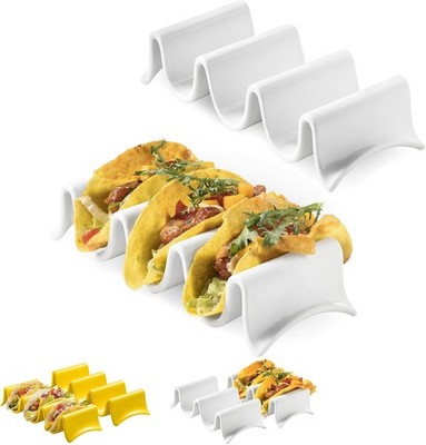 2 Porcelain Taco Tray with Handles