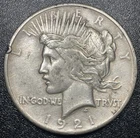 1921 Peace Silver Dollar $1 High Relief XF Details Extra Fine