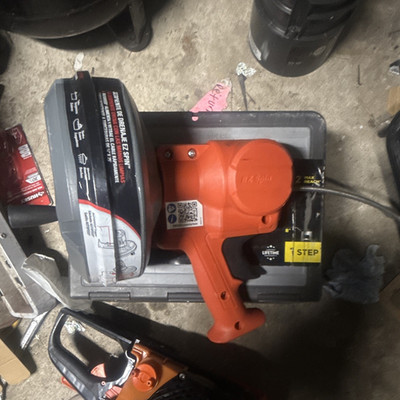 RIDGID Power Spin Drain Snake 1/4 in Inner Core Cable, 25 ft, MPN 57043