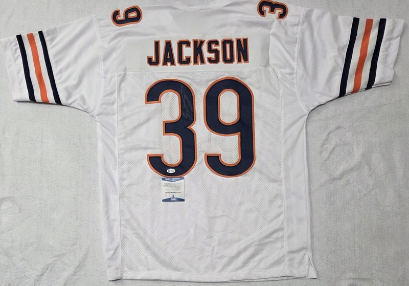 Eddie Jackson Chicago Bears autographed jersey with Beckett COA