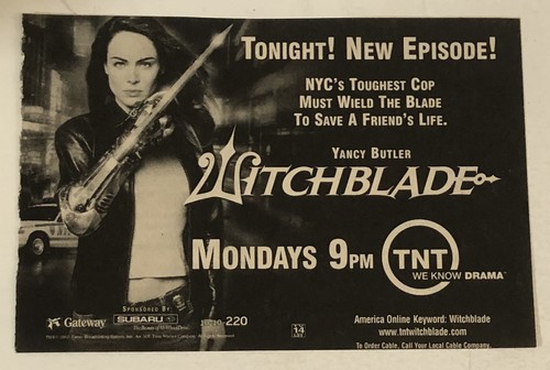Witch blade TNT  Tv Series Print Ad Advert Yancy Butler TPA7 - 第 1/2 張圖片