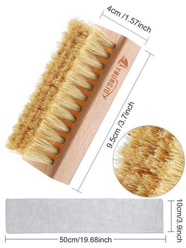 3 Pieces Dual Sided Sneaker Shoe Cleaner Brush Set Shoes Clean Brush Kit Both... - Picture 3 of 6