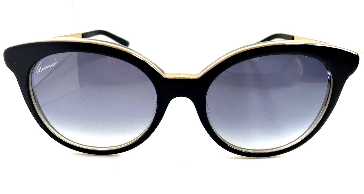 New GUCCI GG 3674/S 4WHJJ 53mm Oversized Black Women's