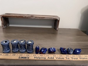 Macrame Bead Lot Of 10 Vintage Multicolor Different Shaped Sizes. Boho 70’s