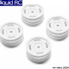Axial Racing -2184 1.0 Bronco Heritage Wheels White: SCX24
