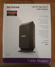 NETGEAR CM700-100NAS High Speed Cable Modem For Spectrum, COX, Xfinity NEW