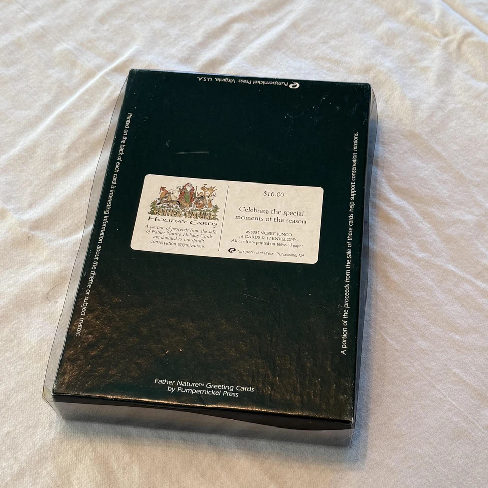 Tarjetas de Navidad muñeco de nieve Pumpernickel Press (15) Nosey Junco en relieve hechas en EE. UU. Foto 3 de 4