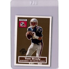 Tom Brady 2005 50th Anniversary Topps Gold Insert