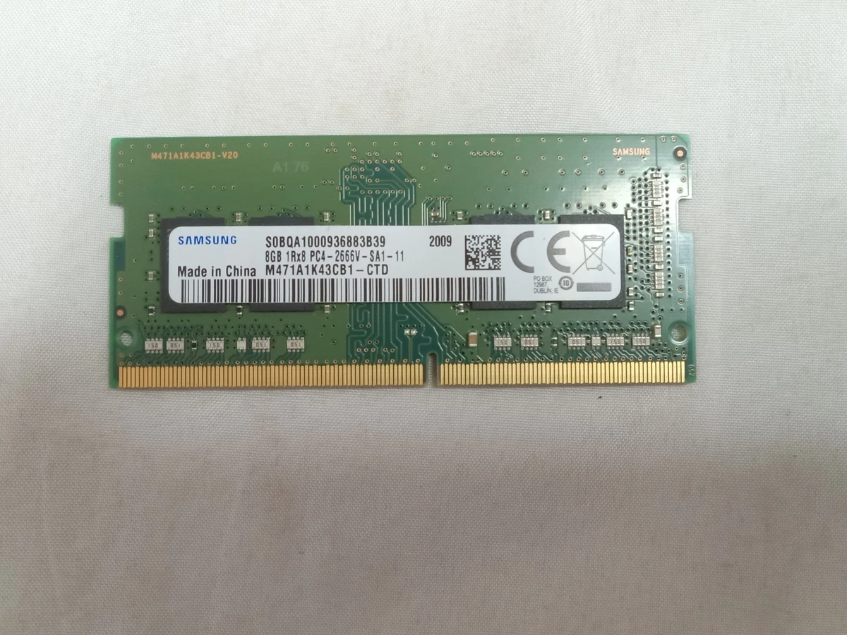 SAMSUNG メモリー DDR4 PC4-2666 容量 8GBx2枚＝16GB、 中古品、送料