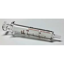 Fortuna 7.102-27 Reusable Glass Syringe, Glass Luer, 2 Ml