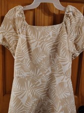 Women's Summer Dress by Loft Size 4 Brown And White