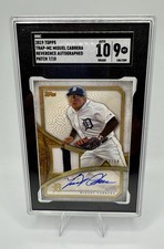 2019 Topps Trap-MC Miguel Cabrera Reverence Autographed Patch /10 SGC 9/10 Tiger