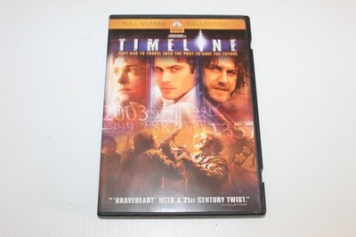 Timeline DVD 2003 Full Screen Adventure Paul Walker Gerard Butler Sci-Fi
