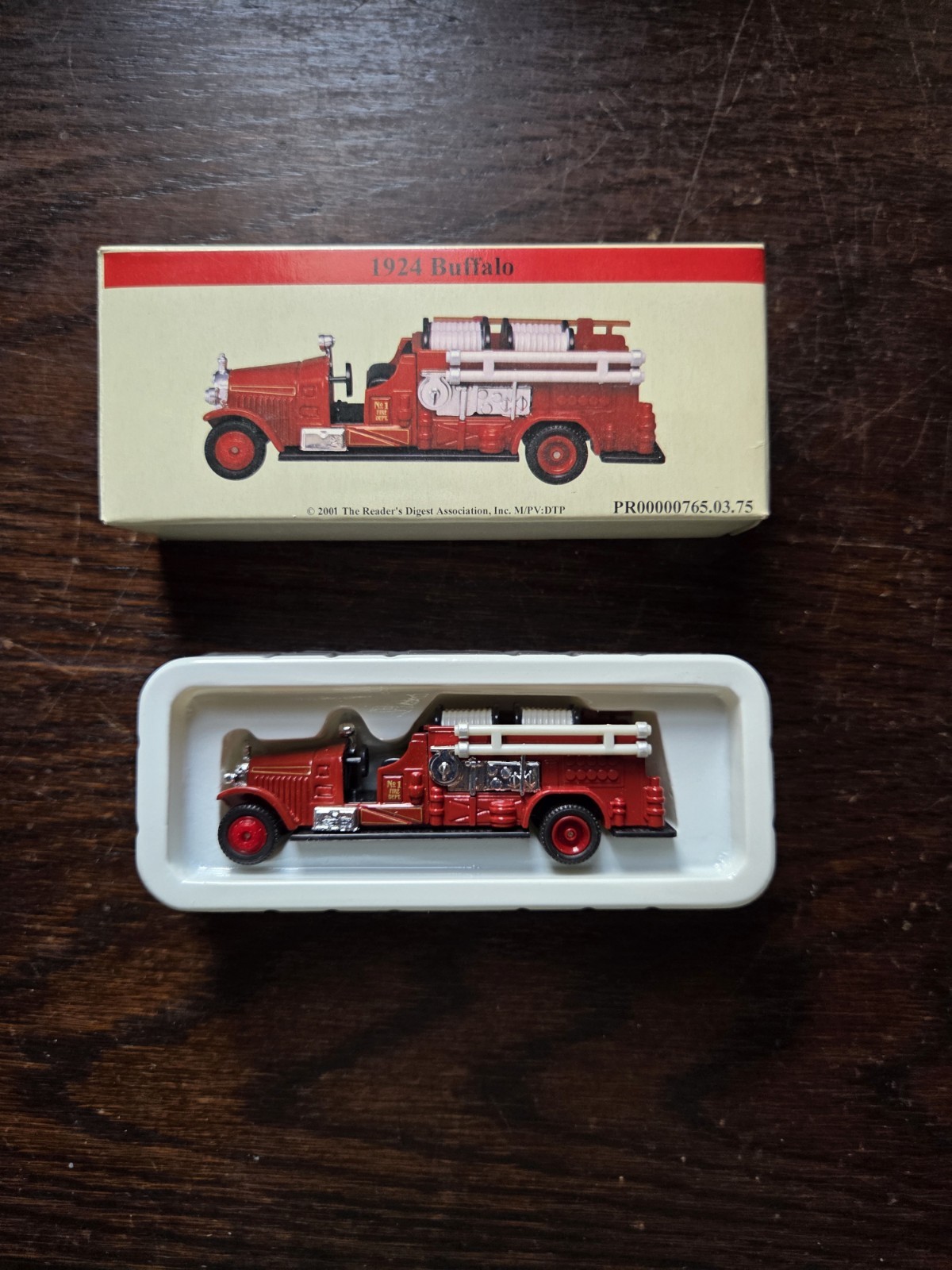 New 1924 Buffalo Fire Truck Diecast Model Reader's Digest High Speed 1:64 Scale