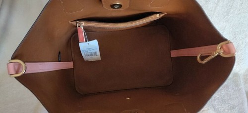 Michael Kors Greenwich Large Shoulder Leather Grab Bag - Pink Blossom NWT - Picture 9 of 12