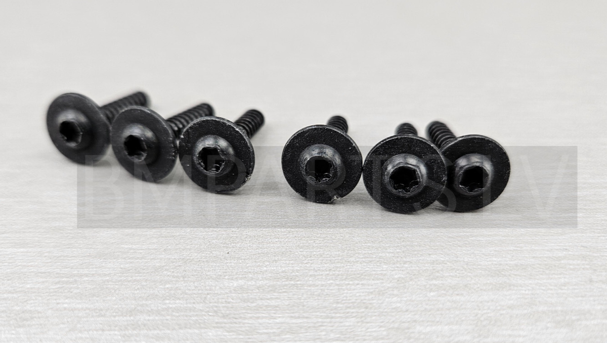 LORD ブラックメタル　blackl 6x NEW GENUINE BMW OVAL-HEAD SCREW WITH WASHER DELTA PT4X20