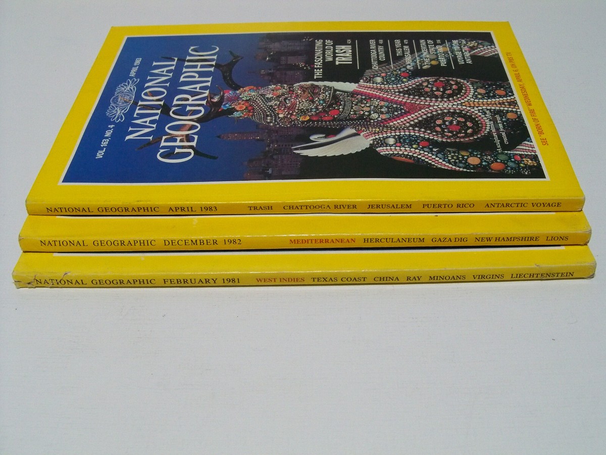 National Geographic Magazines Set, One Each from 1981 to 1983 | eBay