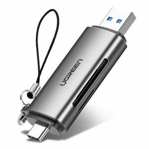 UGREEN-Card-Reader-Type-C-USB-3-0-OTG-Memory-Card-Adapter-2-Slots-for-TF-SD-MMC