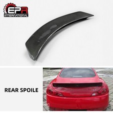 For Infiniti G37 LB Carbon Fiber Rear Spoiler Trunk Wing Lip Glossy Parts
