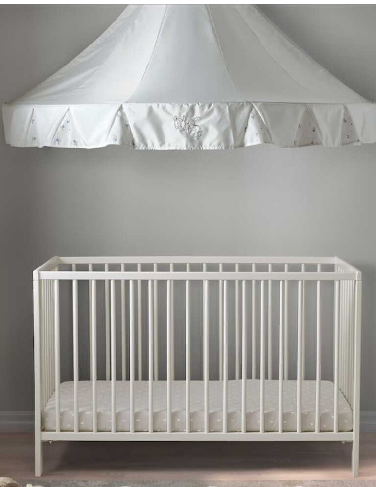 IKEA GULLIVER BABY WHITE COT+BABY MATTRESS KRUMELLUR+ LEVAST DUVET COT ALL  NEW