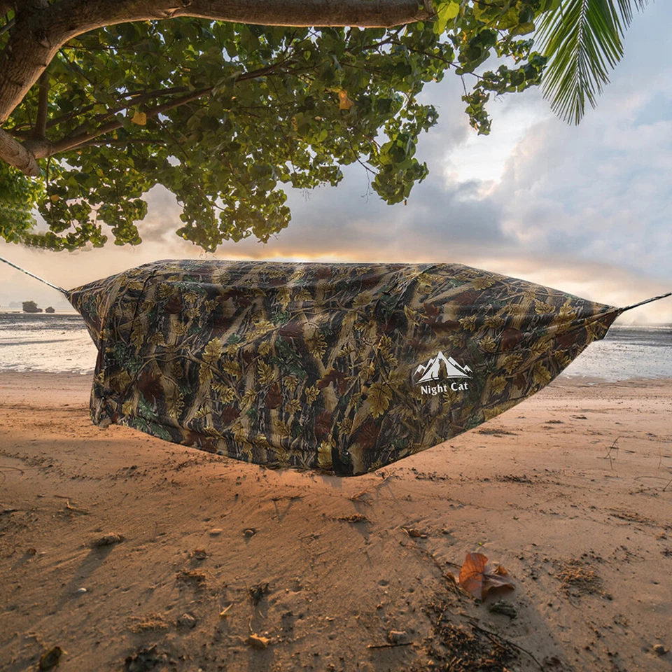 Night Cat Hammock Tent with Mosquito Net Waterproof Rainfly For Hiking Camping - Image 2 of 4