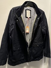 New With Tags White Stuff Size 16 Summer Jacket Navy Blue Light Wax Raincoat