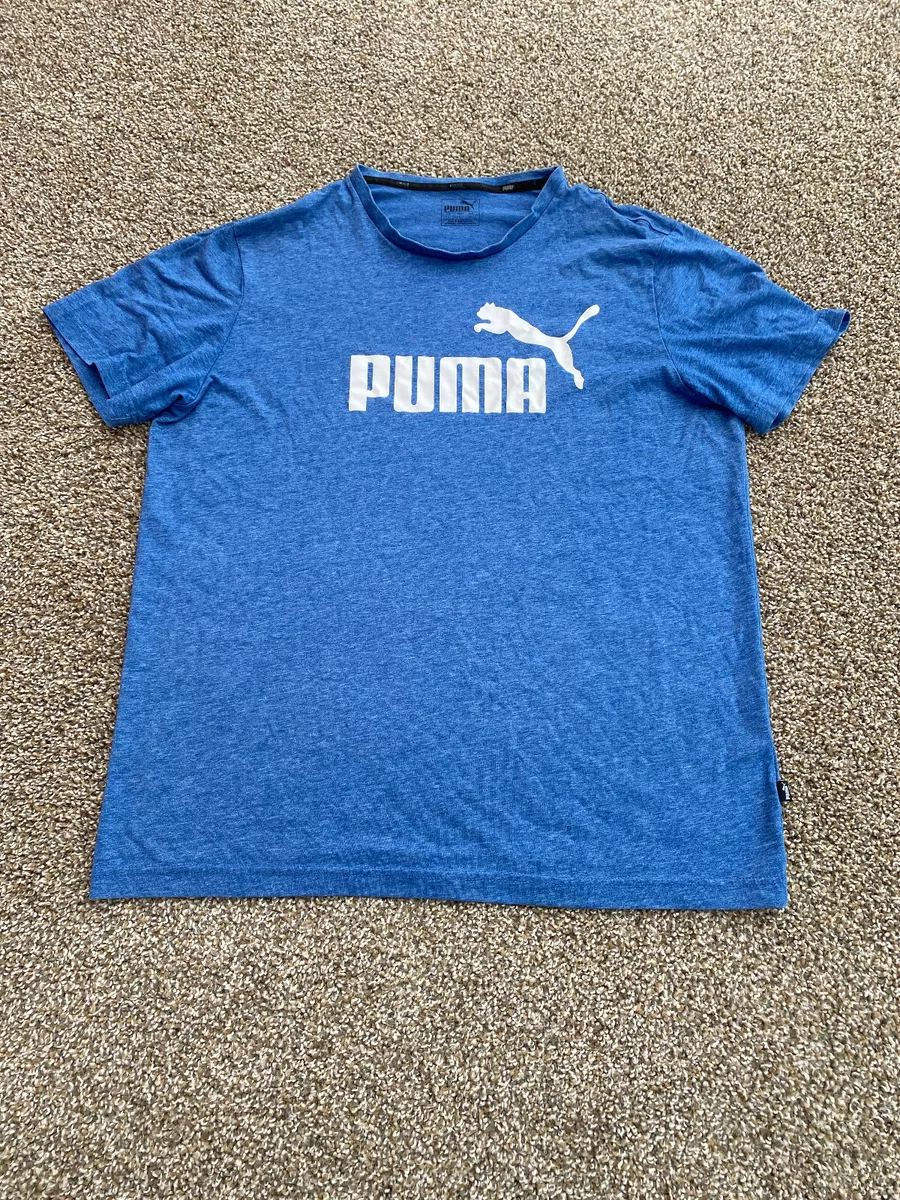 Puma Men's T-Shirt - Blue - L