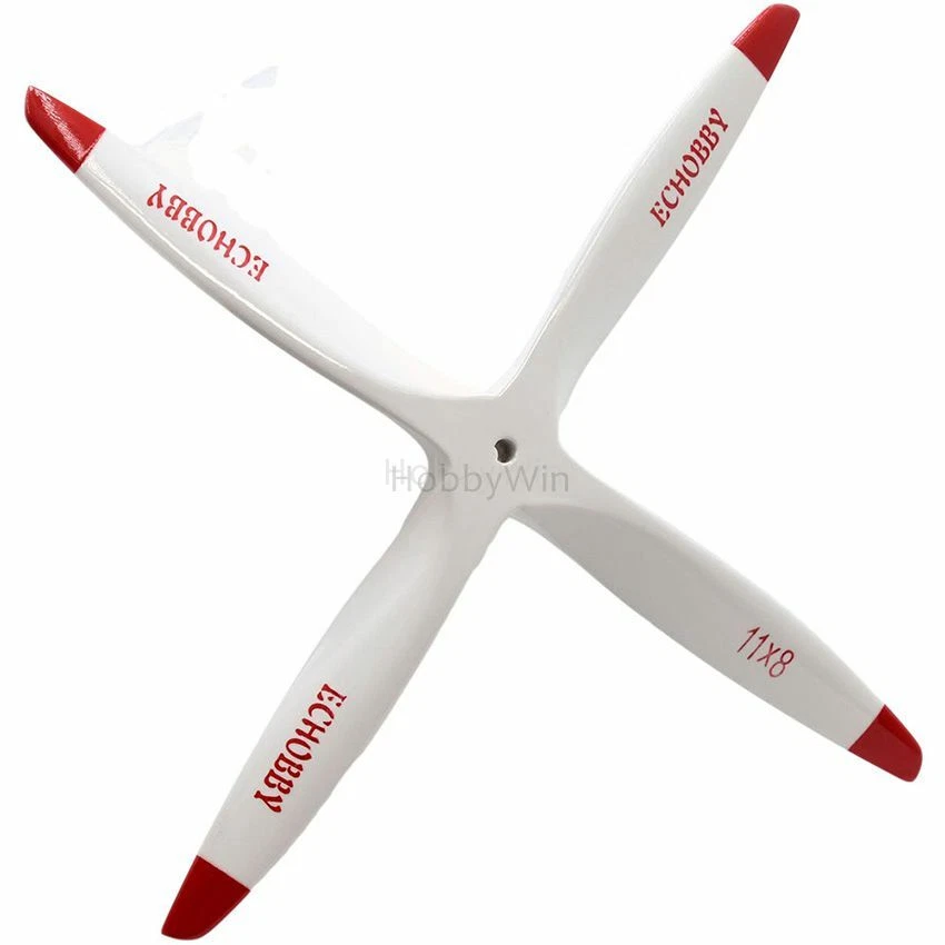 4-bladed CCW Wood Propeller 11x8 white beechwood RC Model Engine Airplane Blade - Image 2 of 4