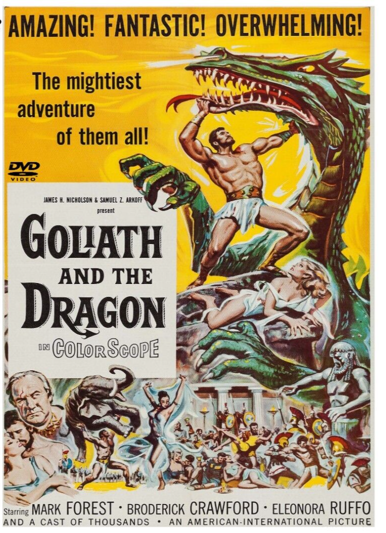 Goliath & The Dragon  1960 DVD Color Widescreen Remastered Action Mark Forest