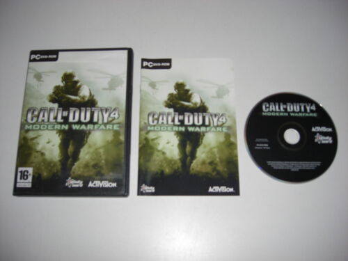 PC CALL OF DUTY 4 MODERN WARFARE DVD ROM COD4 COD - POSTA VELOCE - Foto 1 di 1