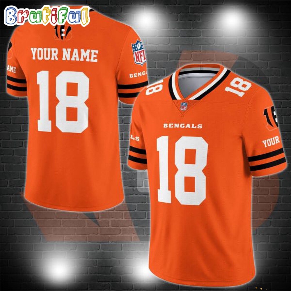 Cincinnati Bengals Custom Team Logo Football Jersey Shirt