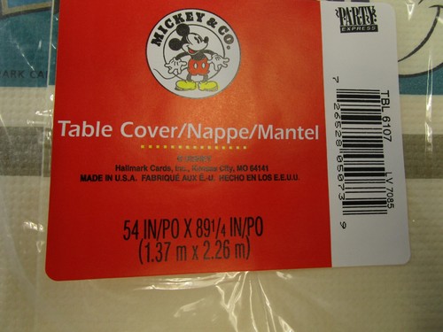 New Disney Mickey &Co. Paper Goods Party Table Cover Paper Made in USA 54" x 89" - Picture 2 of 3