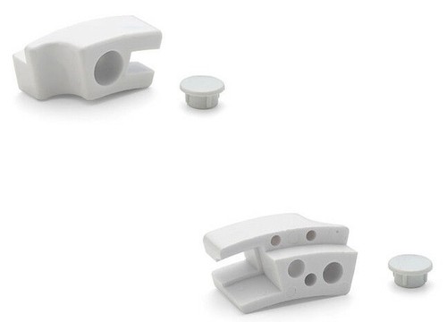 2 x Shower/Bathroom Door Plastic Glass Feet Foot Left and Right L026 | eBay