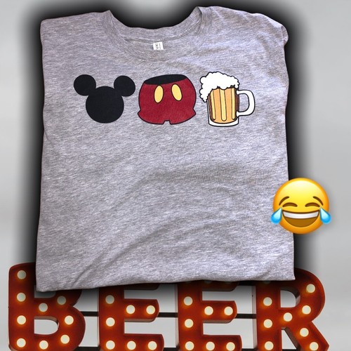 Custom Disney T-Shirt Mickey Mouse Beer 