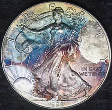 1999 American Silver Eagle - Toned - ✪COINGIANTS✪